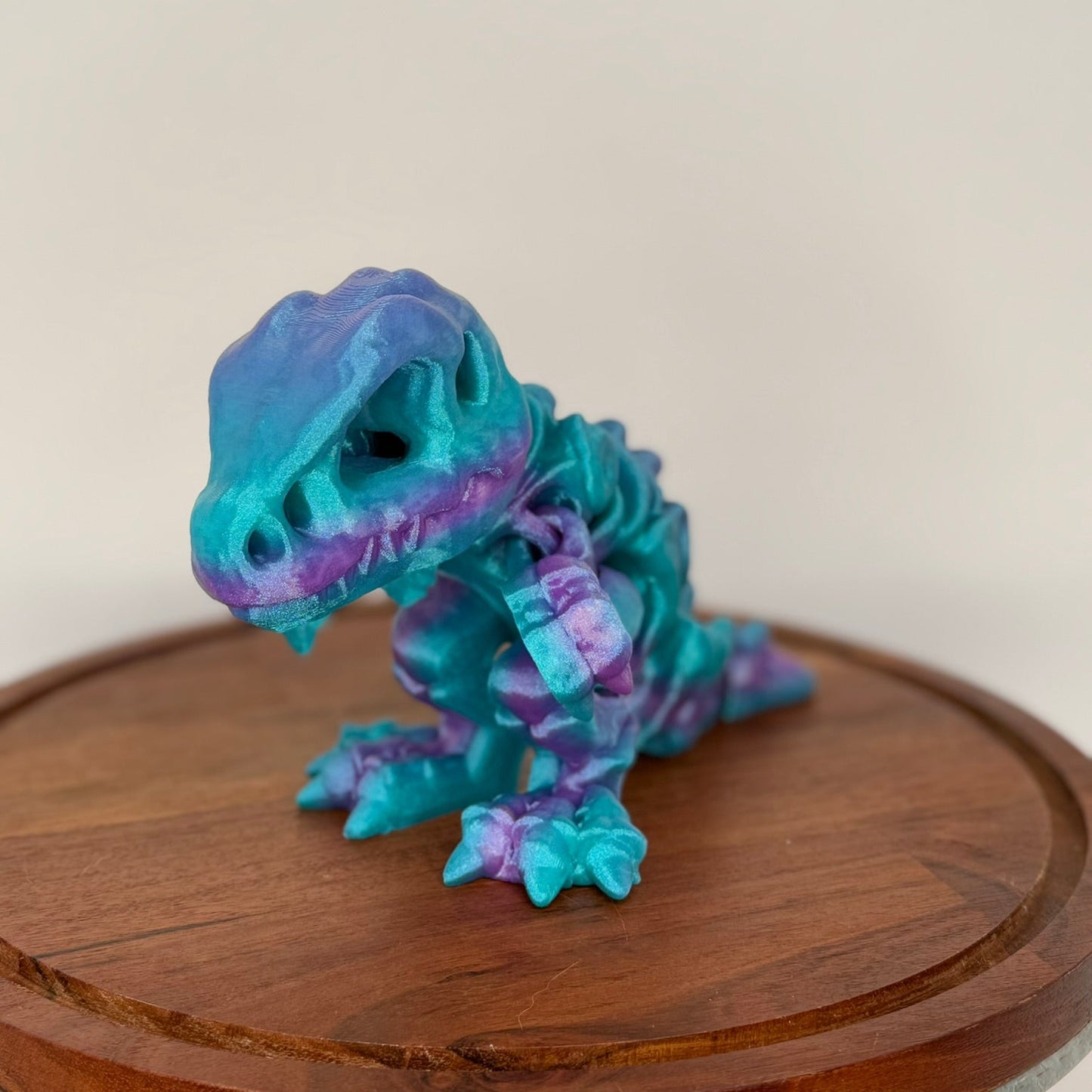 Large Articulated 3D Printed T-Rex Skeleton Fidget Toy, Valentines Day & Birthday Gift