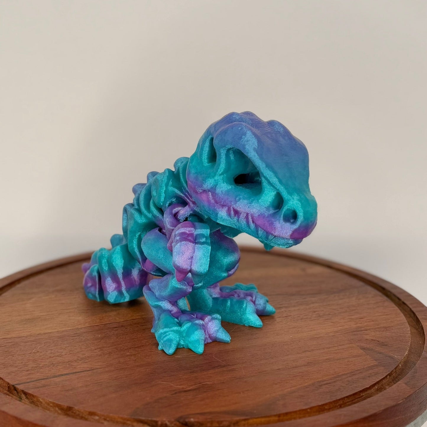 Large Articulated 3D Printed T-Rex Skeleton Fidget Toy, Valentines Day & Birthday Gift