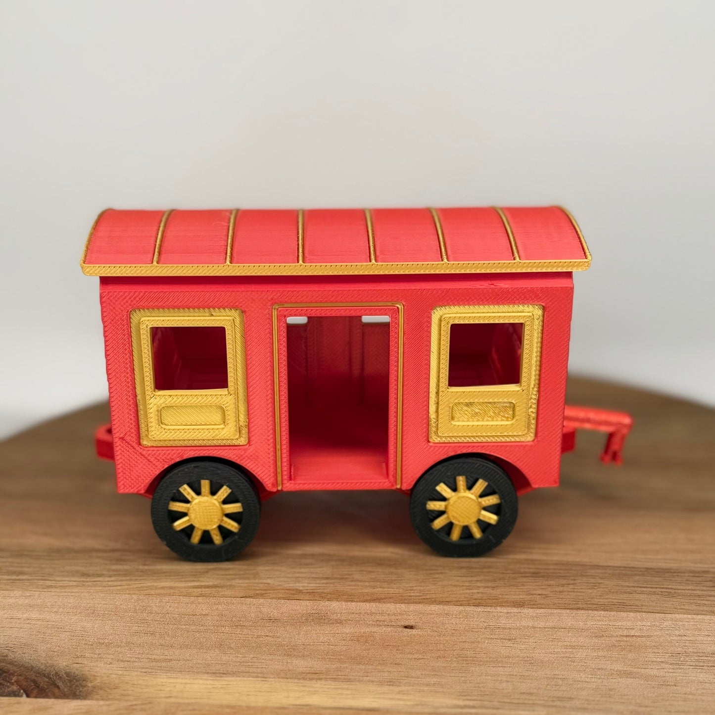 Rolling Train Set | Engine, Passenger & Cargo Car | Perfect for Pocket Pals, Mini Figures and Imaginative Play!
